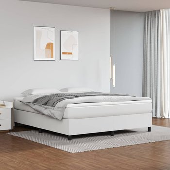 vidaXL Rama łóżka, biała, 180x200 cm, sztuczna skóra - vidaXL