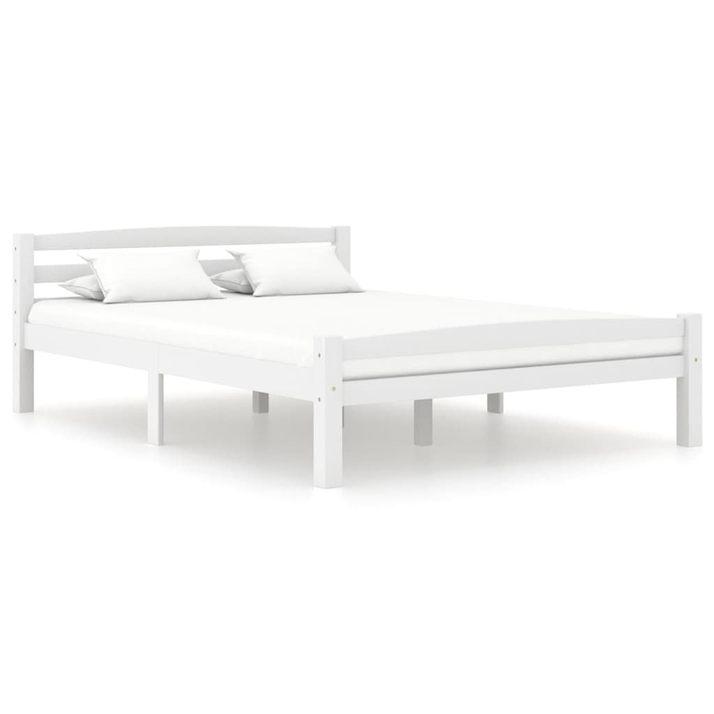 Фото - Ліжко VidaXL Rama łóżka, biała, lite drewno sosnowe, 120 x 200 cm 