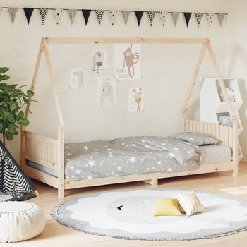 vidaXL Rama łóżka dla dzieci, 90x200 cm, drewno sosnowe - vidaXL