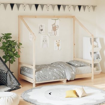 vidaXL Rama łóżka dziecięcego, 80x160 cm, drewno sosnowe - vidaXL