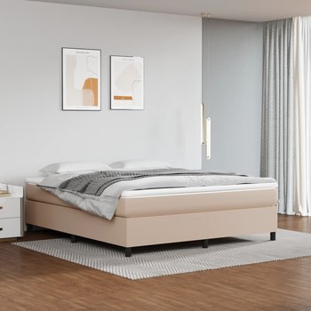 vidaXL Rama łóżka, kolor cappuccino, 180x200 cm, sztuczna skóra - vidaXL