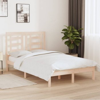 vidaXL Rama łóżka, lite drewno, 120x190 cm, podwójna - vidaXL