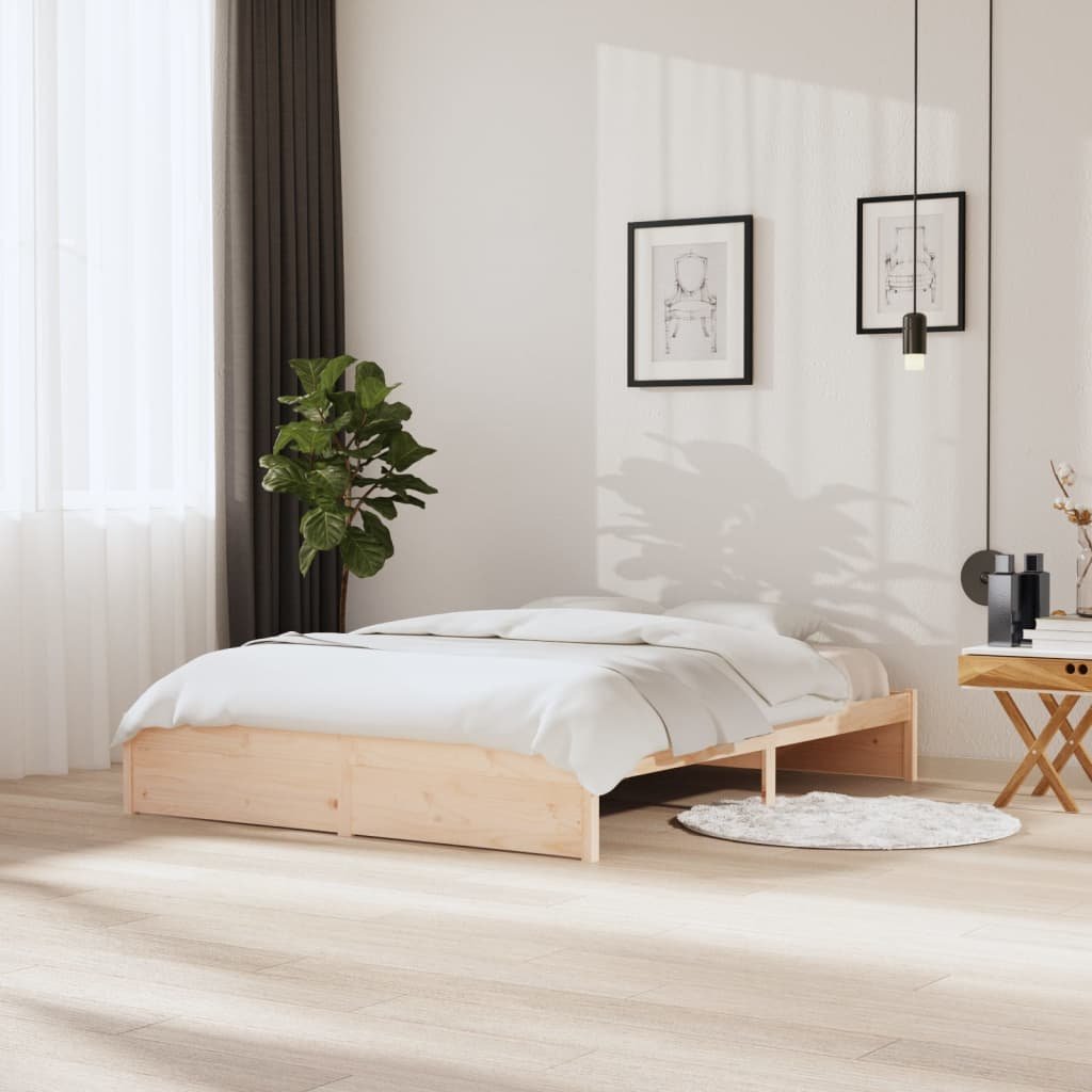 Фото - Ліжко VidaXL Rama łóżka, lite drewno, 160 x 200 cm 