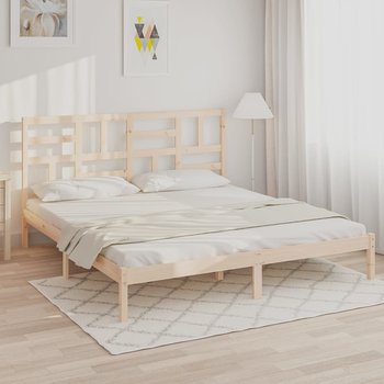 vidaXL Rama łóżka, lite drewno, 180x200 cm - vidaXL