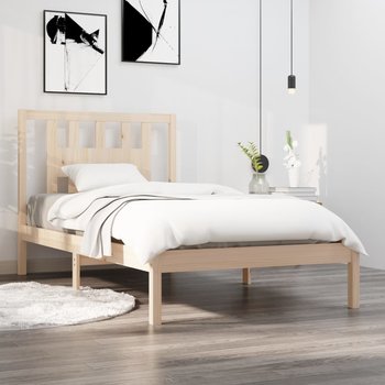 vidaXL Rama łóżka, lite drewno sosnowe, 100 x 200 cm - vidaXL