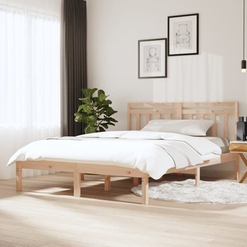 vidaXL Rama łóżka, lite drewno sosnowe, 120x200 cm - vidaXL
