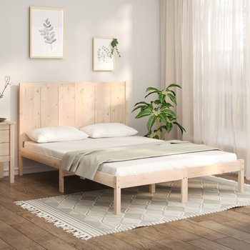 vidaXL Rama łóżka, lite drewno sosnowe, 140x200 cm - vidaXL