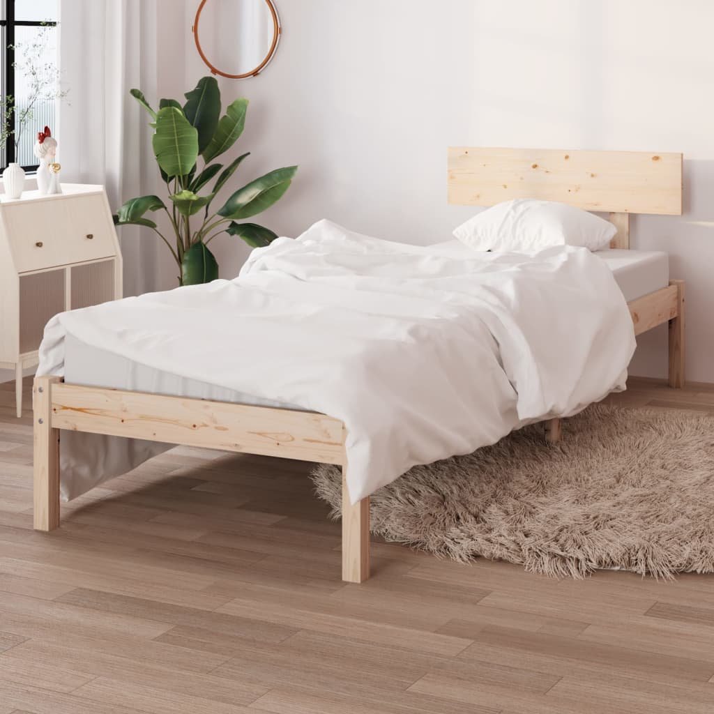 Фото - Ліжко VidaXL Rama łóżka, lite drewno sosnowe, 90 x 200 cm 