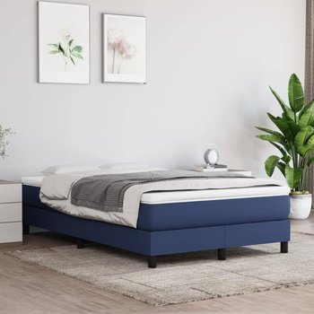 vidaXL Rama łóżka, niebieska, 120x200 cm, obita tkaniną - vidaXL