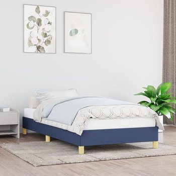 vidaXL Rama łóżka, niebieska, 80 x 200 cm, tapicerowana tkaniną - vidaXL