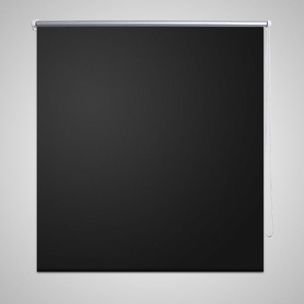 vidaXL, Roleta okienna zaciemniająca czarna 80 x 175 cm