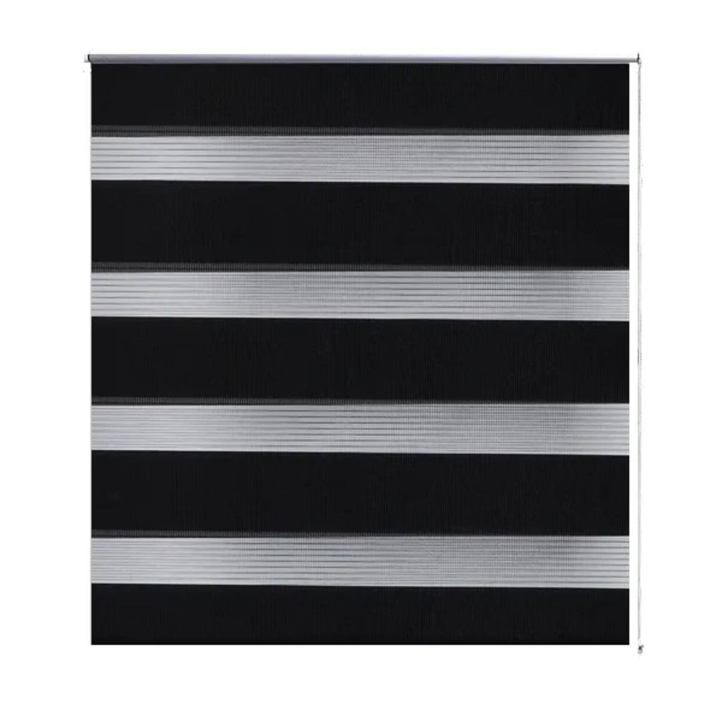 vidaXL, Roleta Zebra (40 x 100 cm) Czarna