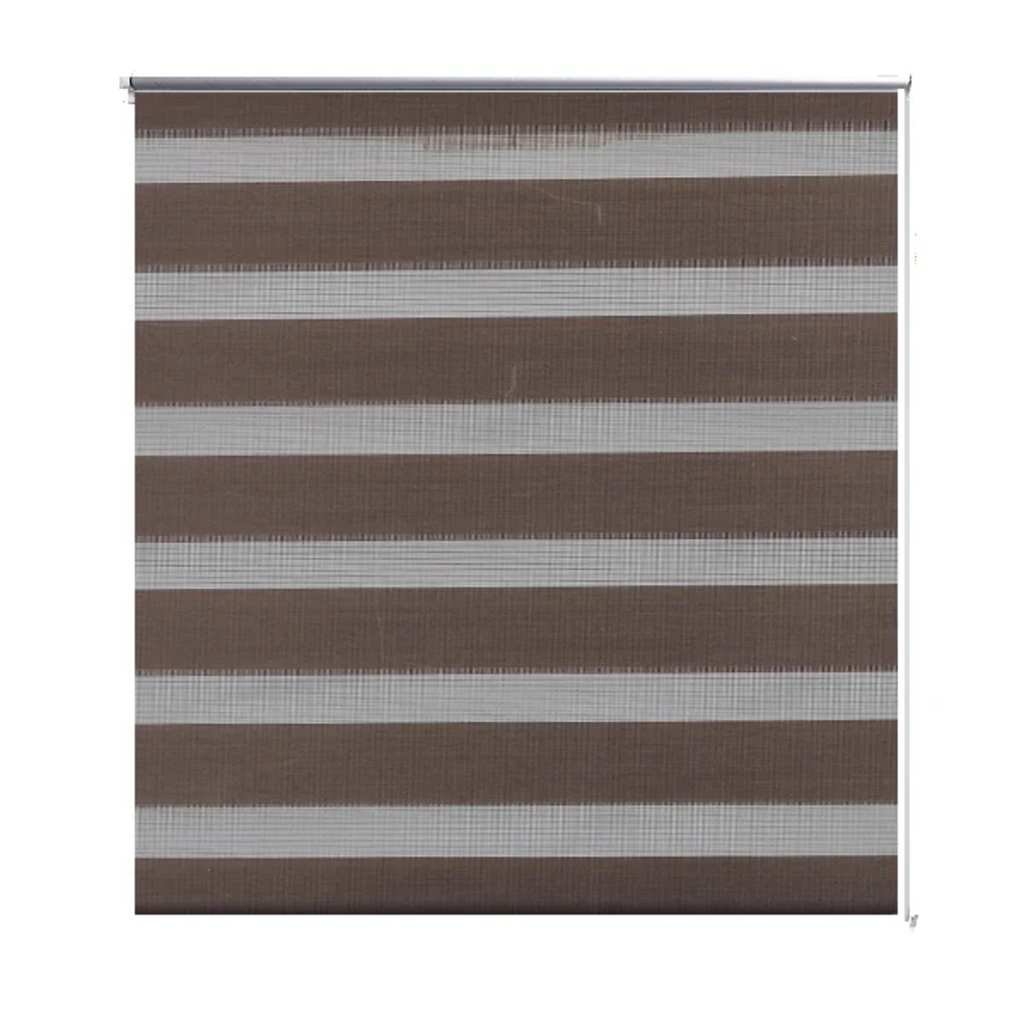 vidaXL, Roleta Zebra (40 x 100 cm) Kawowa