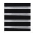 vidaXL, Roleta Zebra 80 x 150 cm Czarna - vidaXL
