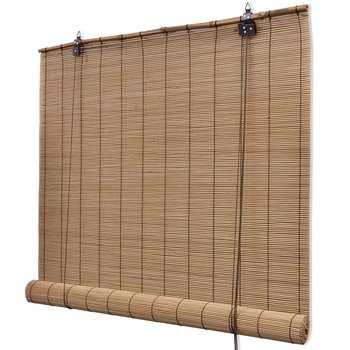 vidaXL Rolety bambusowe, 140 x 160 cm, brązowe - vidaXL