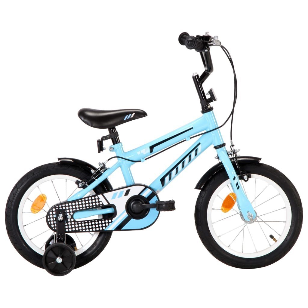 Фото - Дитячий велосипед VidaXL Rower Dziecięcy  14 Cali Czarno-niebieski 
