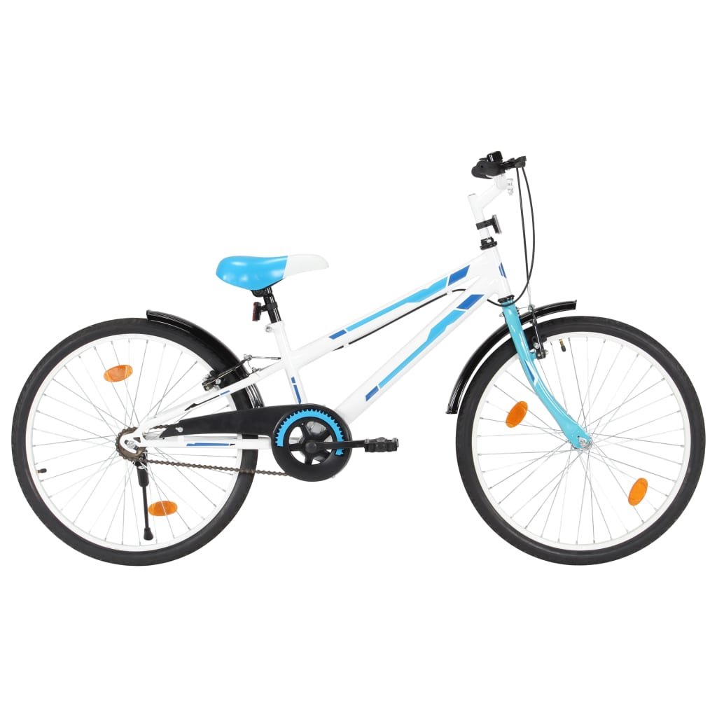 Фото - Дитячий велосипед VidaXL Rower dziecięcy  24 cali niebieski z oświetleniem 