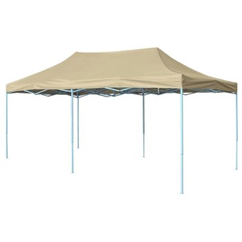 vidaXL Rozkładany namiot, pawilon 3 x 6 m, kremowy - vidaXL