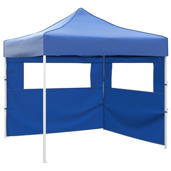 vidaXL Rozkładany namiot z 2 ściankami, 3 x 3 m, niebieski - vidaXL