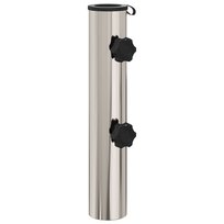 vidaXL Rura Podstawy Parasolowej 0.63 kg Naturalna Stal Nierdzewna