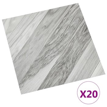vidaXL Samoprzylepne panele podłogowe, 20 szt., PVC, 1,86 m², w pasy - vidaXL
