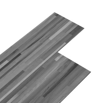vidaXL Samoprzylepne panele podłogowe, PVC, 5,21 m², 2 mm, szare pasy - vidaXL