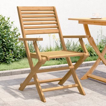 vidaXL Składane krzesła ogrodowe, 2 szt., 54,5x61,5x86,5 cm, akacja - vidaXL