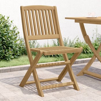 vidaXL Składane krzesła ogrodowe, 4 szt., 57x49x90 cm, akacja - vidaXL