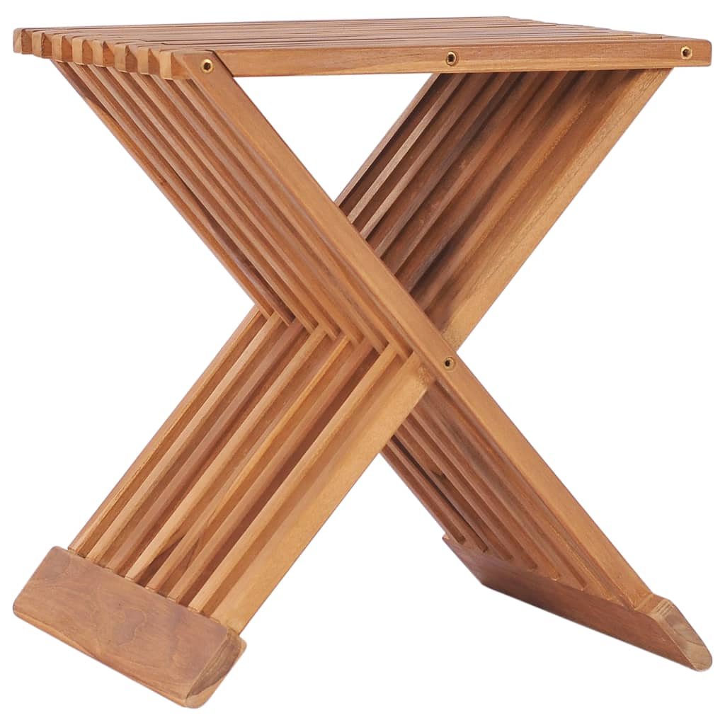 Zdjęcia - Krzesło VidaXL Składany stołek, 40x32x45 cm, lite drewno tekowe 