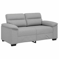 vidaXL Sofa 2-osobowa Cloud Grey 120 cm Tkanina