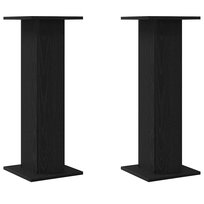 vidaXL Stojaki na głośniki 2 pcs Czarny dąb 30 x 30 x 80 cm Inna marka