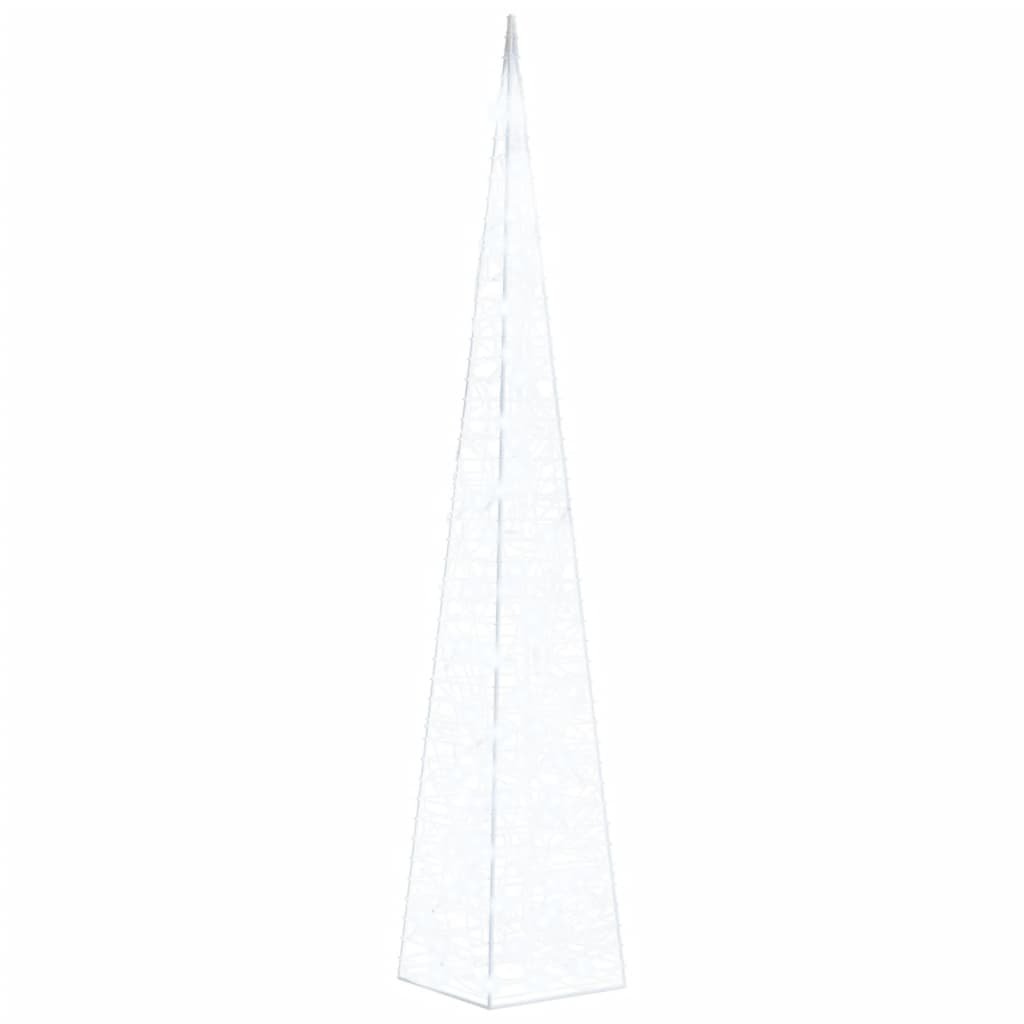 Zdjęcia - Ozdoby świąteczne VidaXL Stożek dekoracyjny, akrylowy, zimne białe LED, 120 cm 