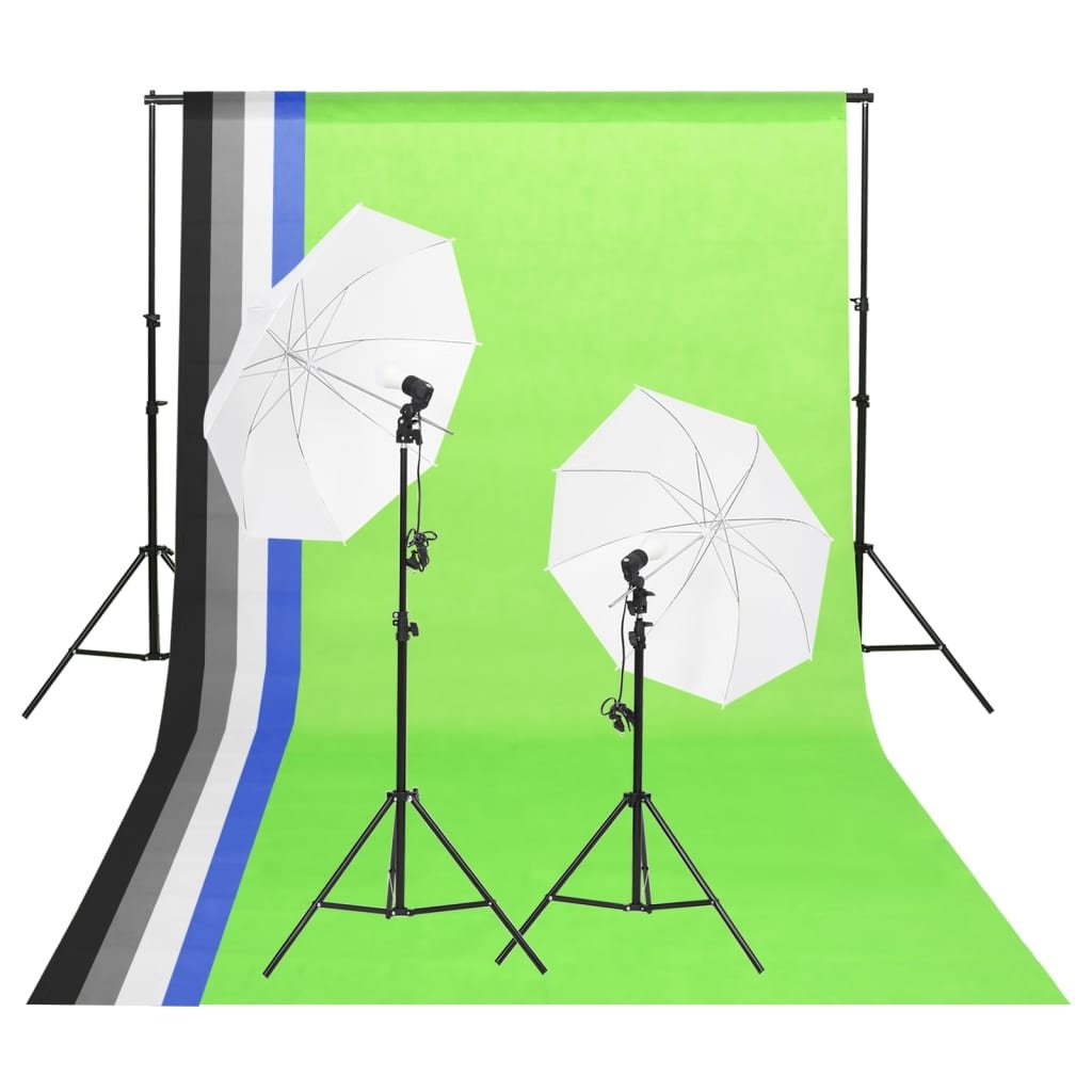 Zdjęcia - Oświetlenie studyjne VidaXL Studyjny zestaw oświetleniowy z tłami i parasolkami 