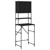 vidaXL Szafka na pralkę Czarny Dąb 68x48.5x194 cm vidaXL