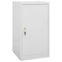 vidaXL Szafka na siodło, jasnoszara, 53x53x105 cm, stalowa! vidaXL