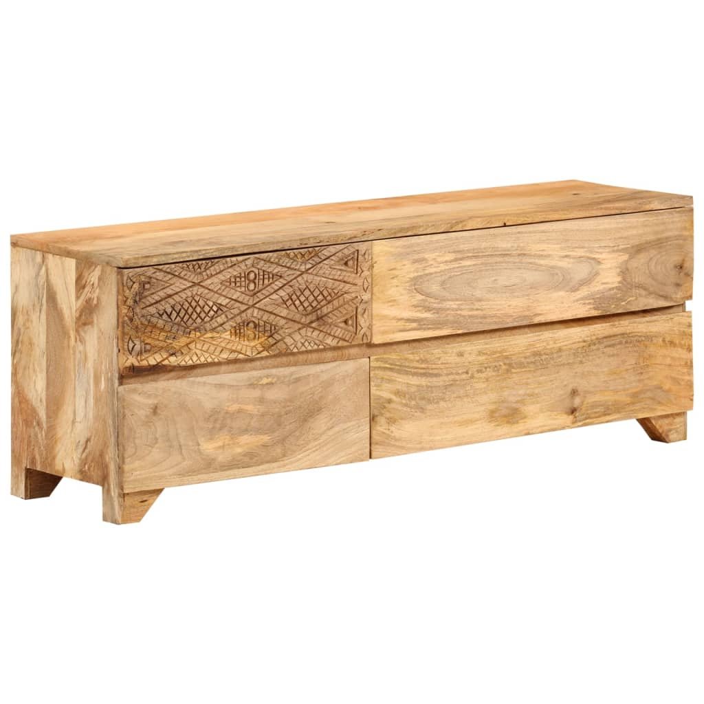 vidaXL Szafka pod telewizor, lite drewno mango, 110x30x40 cm