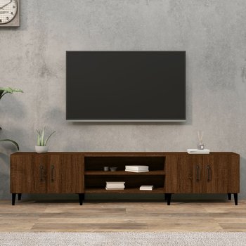 vidaXL Szafka pod TV, brązowy dąb, 180x31,5x40 cm - vidaXL