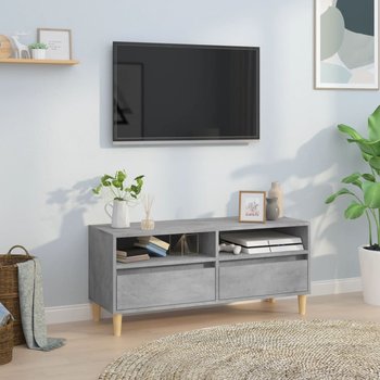 vidaXL Szafka pod TV, szarość betonu, 100x34,5x44,5 cm - vidaXL