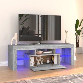 vidaXL Szafka pod TV z LED, szary dąb sonoma, 120x35x40 cm - vidaXL
