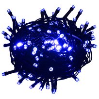 vidaXL Sznur lampek LED, 300 diod w kolorze niebieskim, 30 m, PVC