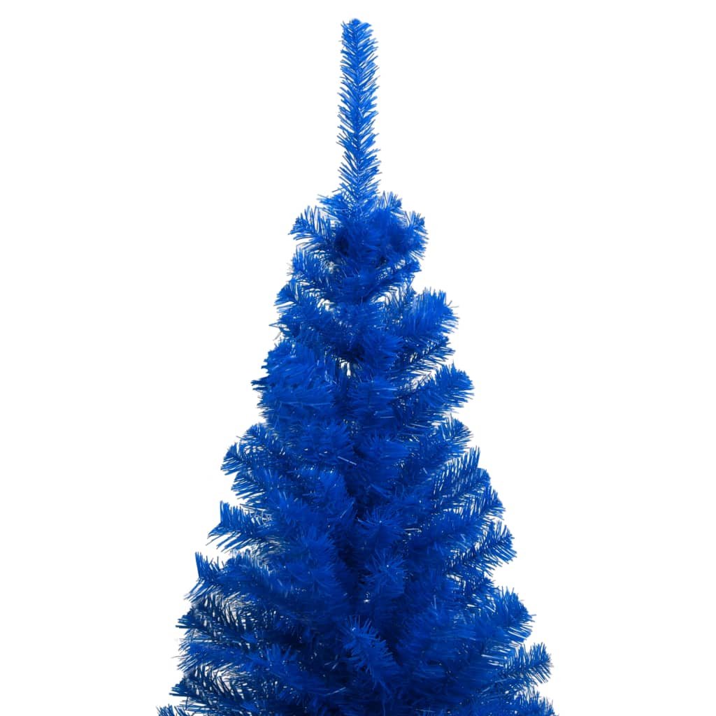 Фото - Новорічна ялинка VidaXL sztuczne choinka z LED i bombkami, niebieska, 210 cm, PVC 