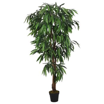 vidaXL Sztuczne drzewko mango, 450 liści, 120 cm, zielone - vidaXL