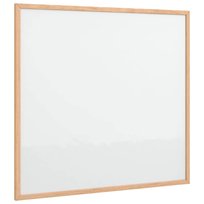 vidaXL Tablica magnetyczna z ramą z litego drewna sosnowego 60x55 cm vidaXL