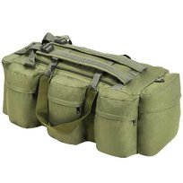 vidaXL Torba wojskowa 3-w-1, worek w stylu militarnym, 90 L, oliwkowa vidaXL