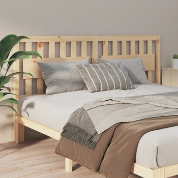 vidaXL Wezgłowie łóżka, 125,5x4x100 cm, lite drewno sosnowe - vidaXL