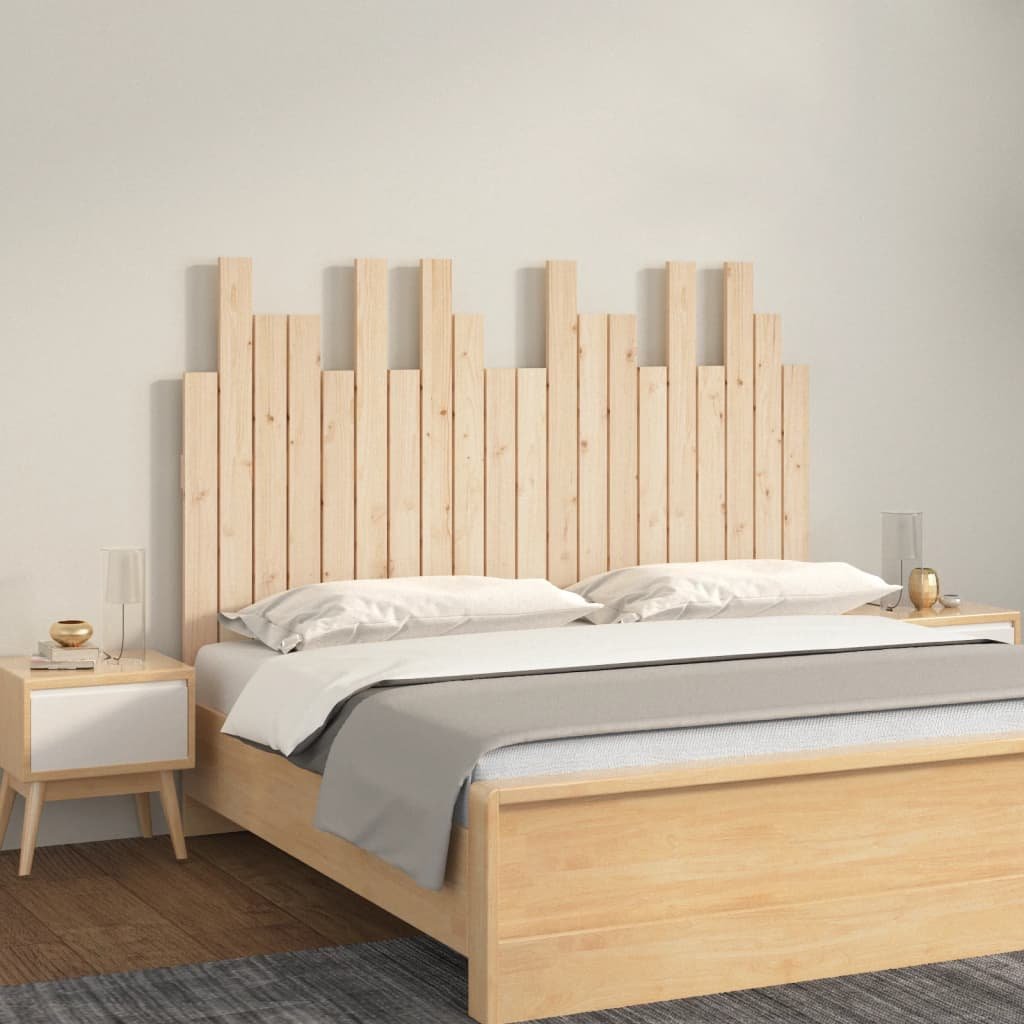 Фото - Ліжко VidaXL Wezgłowie łóżka, 127,5x3x80 cm, lite drewno sosnowe 