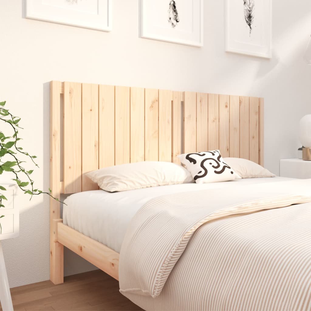 Фото - Ліжко VidaXL Wezgłowie łóżka, 155,5x4x100 cm, lite drewno sosnowe 