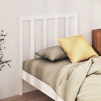 vidaXL Wezgłowie łóżka, białe, 106x4x100 cm, lite drewno sosnowe - vidaXL
