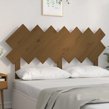 vidaXL Wezgłowie łóżka, miodowy brąz, 151,5x3x81 cm, drewno sosnowe - vidaXL