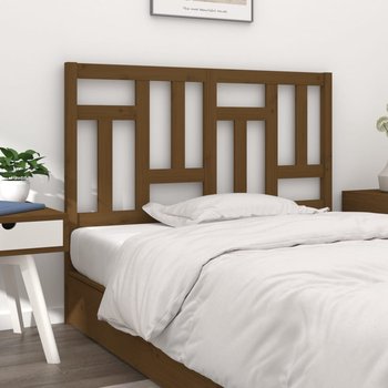vidaXL Wezgłowie łóżka, miodowy brąz, 155,5x4x100 cm, drewno sosnowe - vidaXL